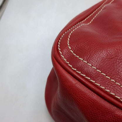 CELINE Hand Bag Tote Purse Red Authentic