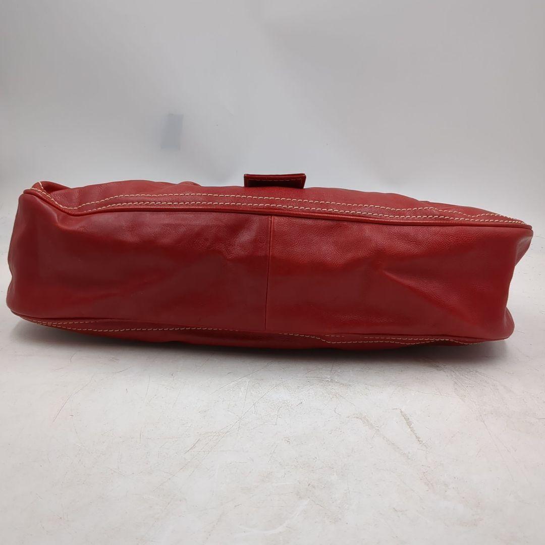 CELINE Hand Bag Tote Purse Red Authentic