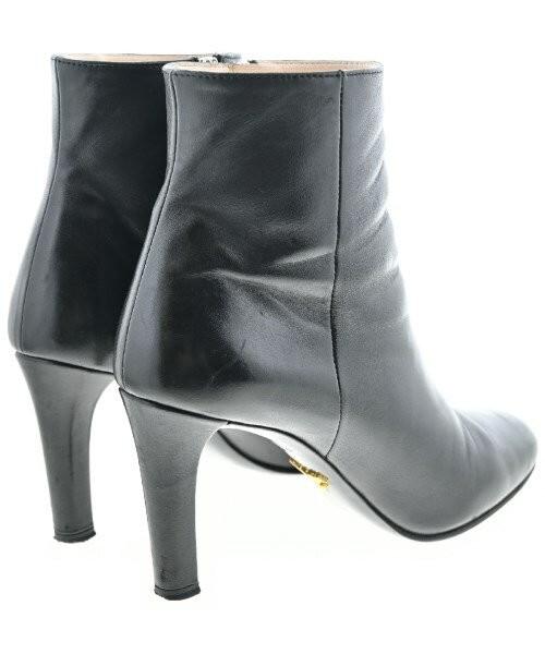 PRADA Short Boots Shoes EU 37 US 7 Black Authentic