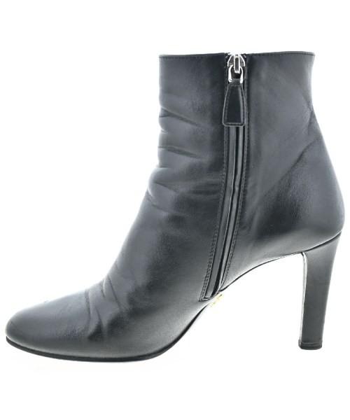 PRADA Short Boots Shoes EU 37 US 7 Black Authentic