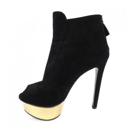 PRADA Short Boots Shoes EU 36.5 US 6.5 Black Authentic