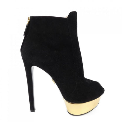 PRADA Short Boots Shoes EU 36.5 US 6.5 Black Authentic