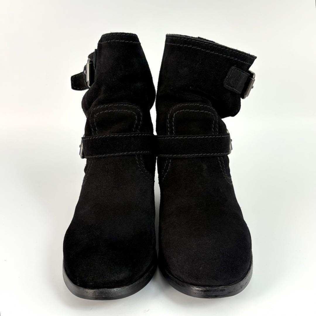 PRADA engineer Short Boots Shoes EU 36 US 6 Suede Black Authentic