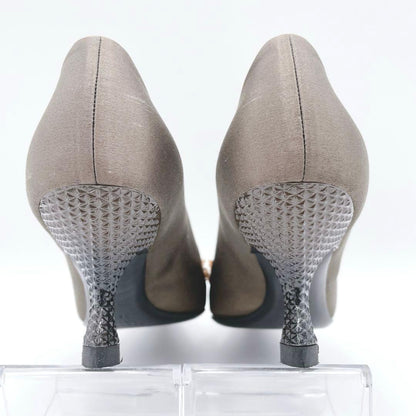 PRADA Shoes Pumps Heel EU 36.5 US 6.5 Brown Authentic