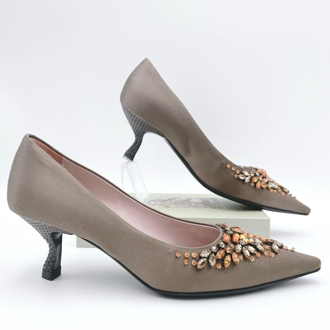 PRADA Shoes Pumps Heel EU 36.5 US 6.5 Brown Authentic