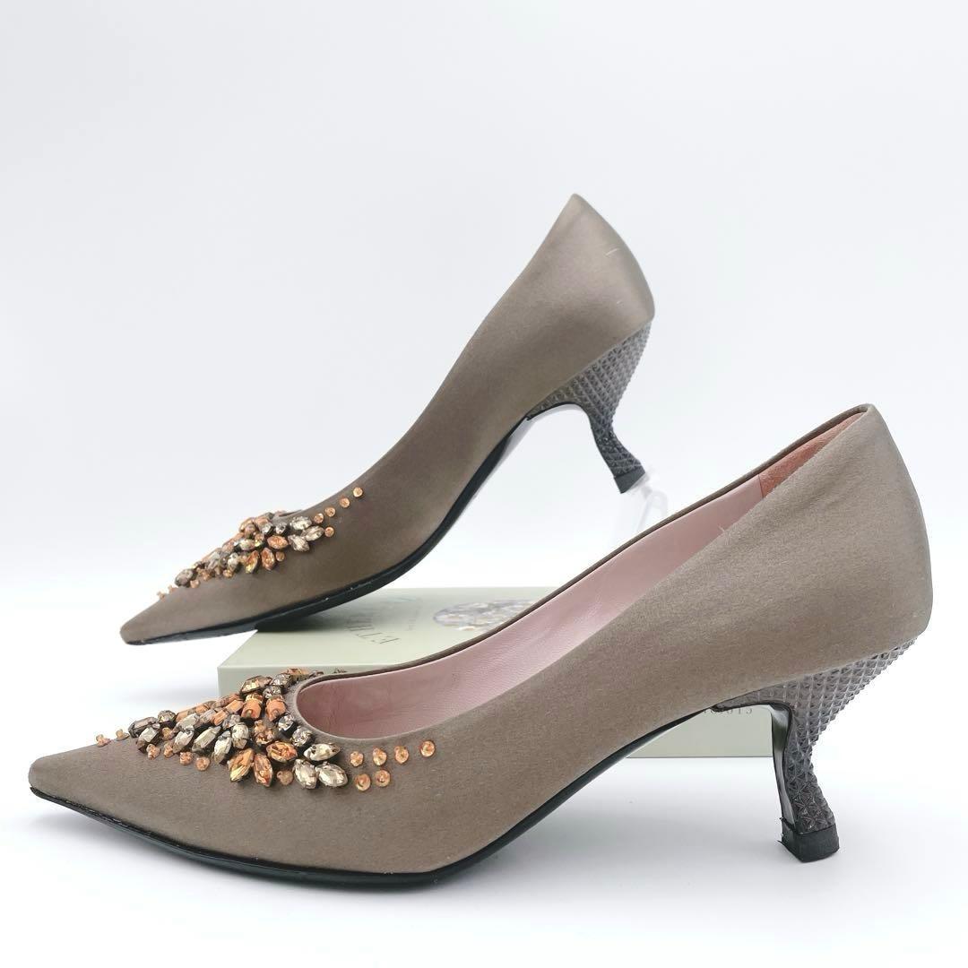 PRADA Shoes Pumps Heel EU 36.5 US 6.5 Brown Authentic