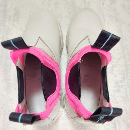 PRADA Short Boots Shoes EU 37 US 7 White Pink Authentic