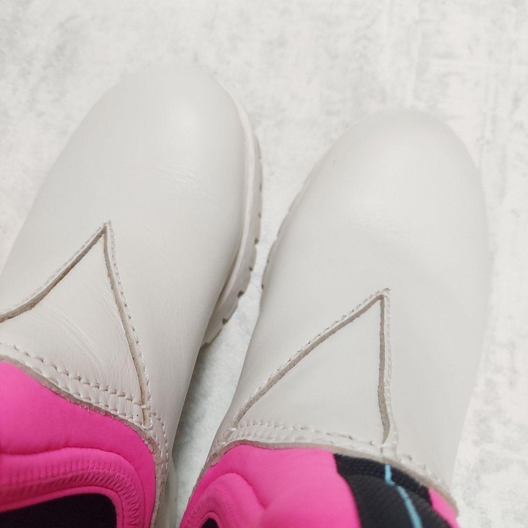 PRADA Short Boots Shoes EU 37 US 7 White Pink Authentic