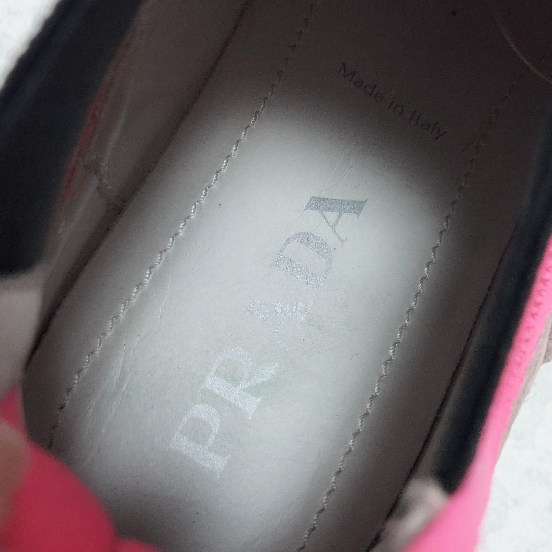 PRADA Short Boots Shoes EU 37 US 7 White Pink Authentic