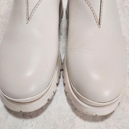PRADA Short Boots Shoes EU 37 US 7 White Pink Authentic