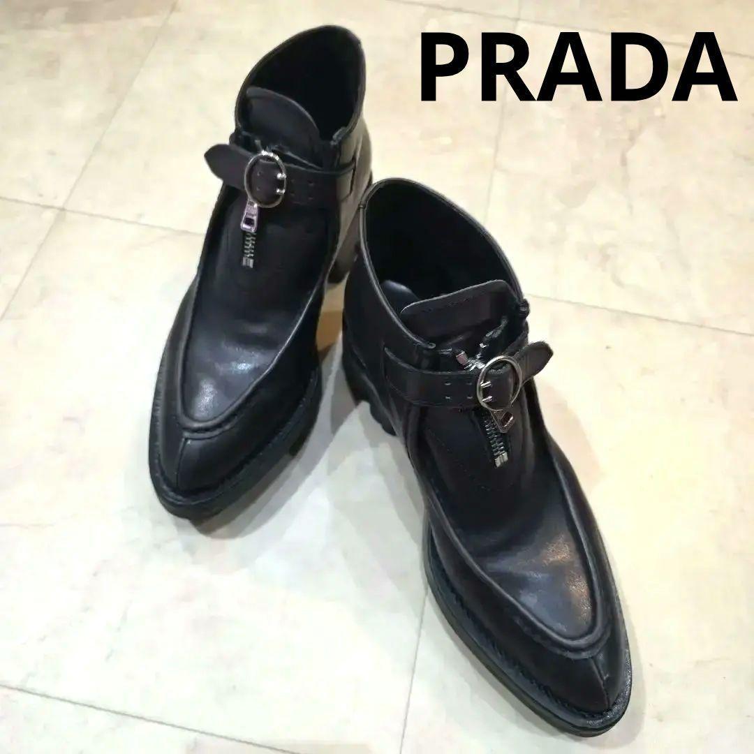 PRADA Short Boots Shoes EU 36 US 6 Authentic