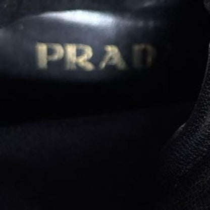 PRADA Short Boots Shoes EU 37 US 7 Suede Black Authentic