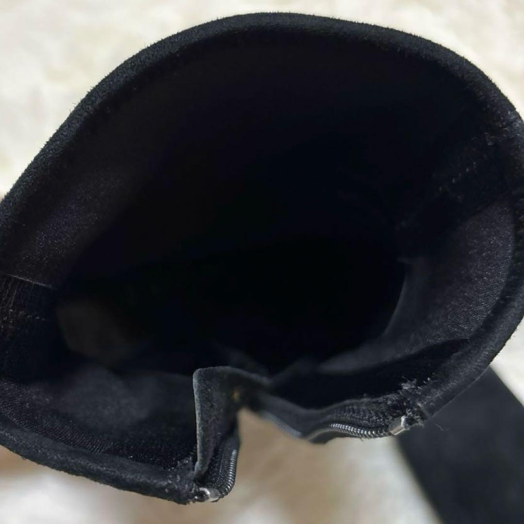 PRADA Short Boots Shoes EU 37 US 7 Suede Black Authentic