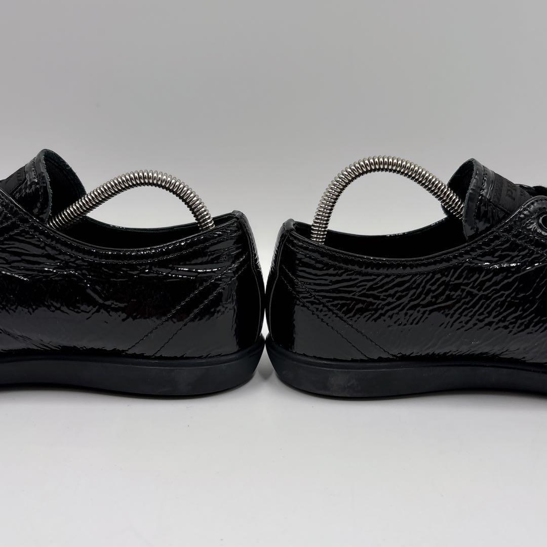 PRADA Sneakers Shoes Low-Cut EU 37 US 7 Black Authentic