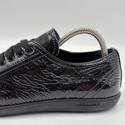 PRADA Sneakers Shoes Low-Cut EU 37 US 7 Black Authentic