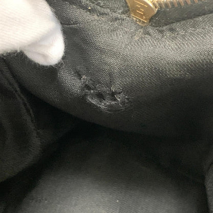 FENDI Pecan Mini Boston Purse Handbag FF Leather Brown Black Auth Unisex Used