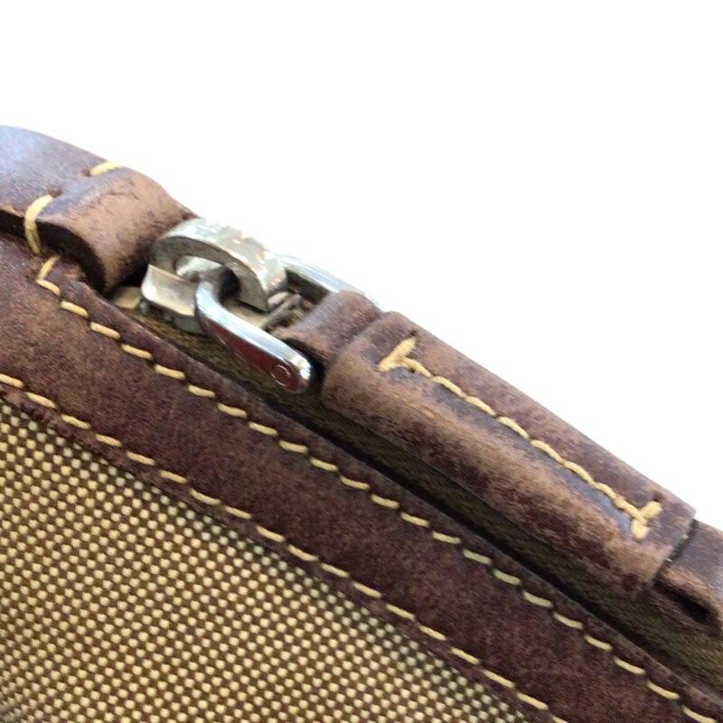 PRADA Shoulder Bag Purse Canvas Leather Authentic