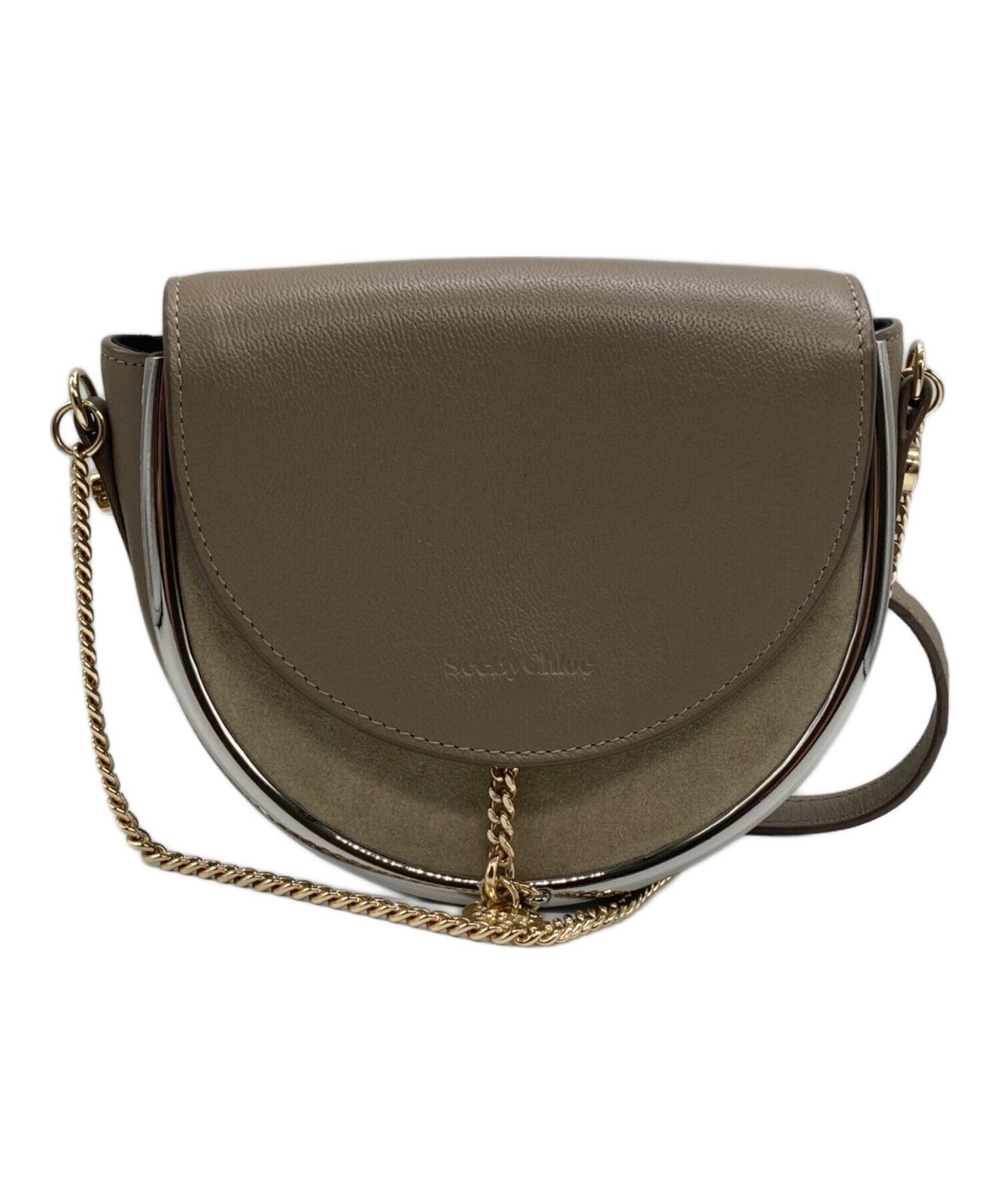 See By Chloe Shoulder Bag Purse Brown Authentic