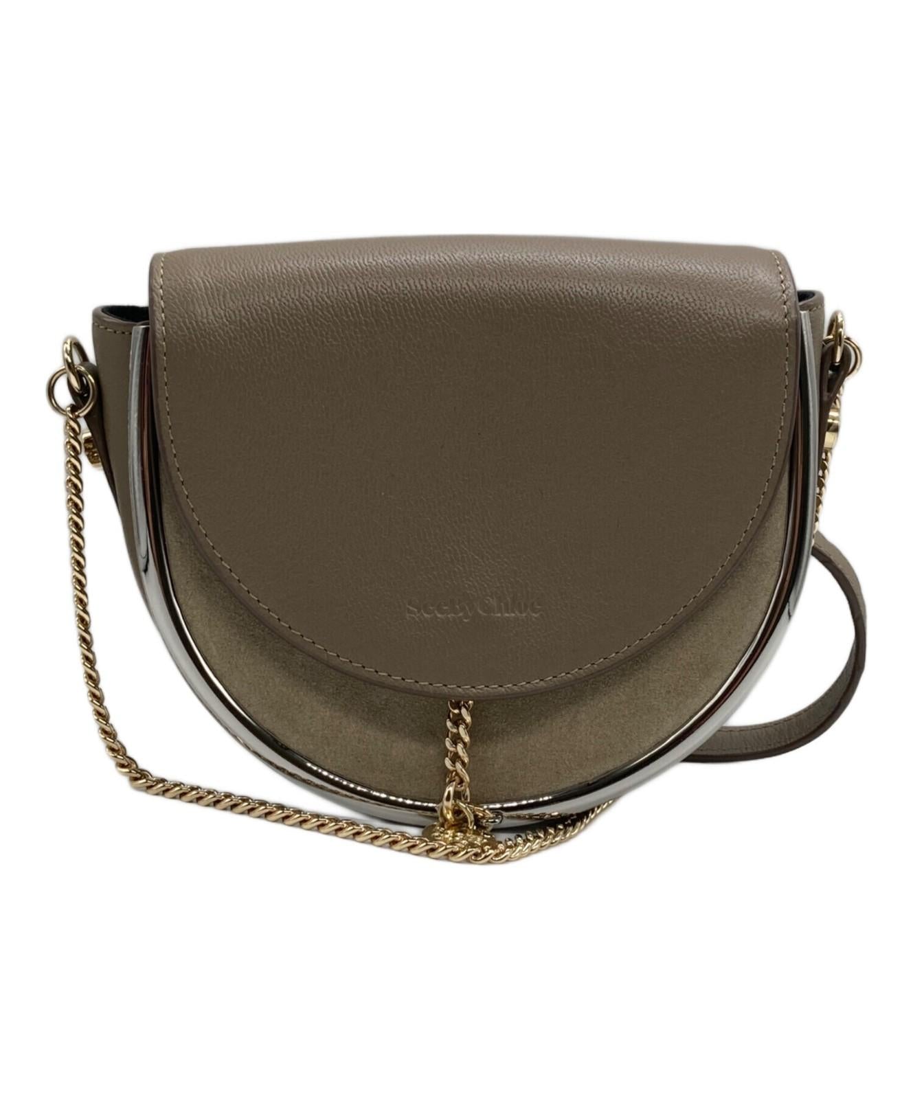 See By Chloe Shoulder Bag Purse Brown Authentic