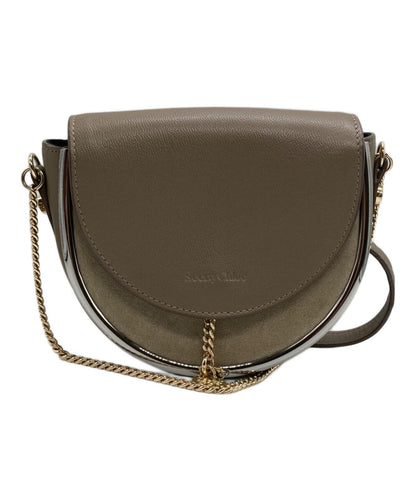 See By Chloe Shoulder Bag Purse Brown Authentic