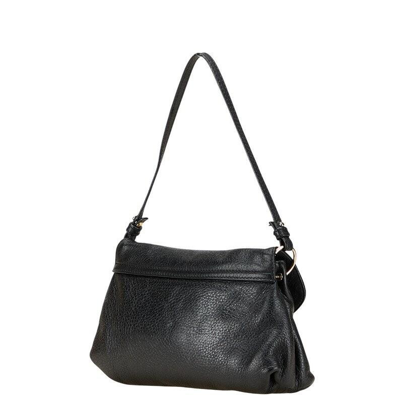 Chloe Hand Shoulder Bag Tote Purse 2way Leather Black Authentic