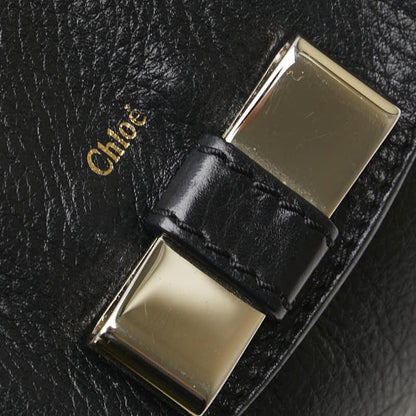 Chloe Hand Shoulder Bag Tote Purse 2way Leather Black Authentic