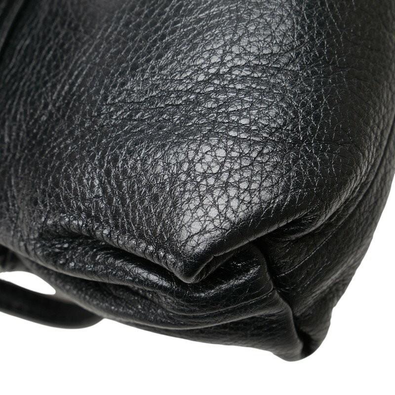 Chloe Hand Shoulder Bag Tote Purse 2way Leather Black Authentic