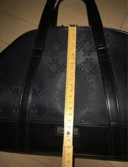 Chloe Hand Bag Tote Purse Logo Jacquard Authentic