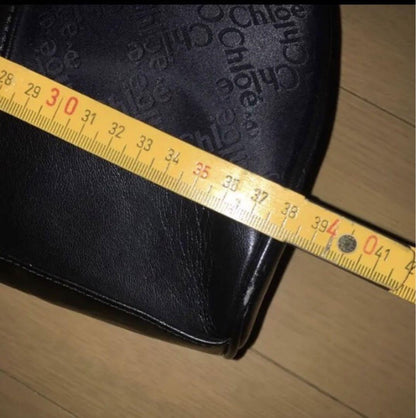 Chloe Hand Bag Tote Purse Logo Jacquard Authentic