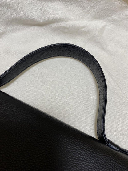 Saint Laurent Hand Bag Tote Purse Leather Black Authentic