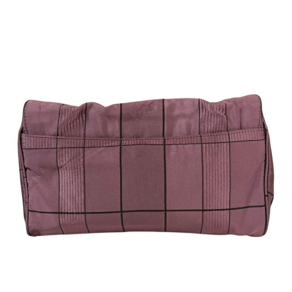 PRADA Shoulder Bag Purse 2way Chain Nylon Jacquard Pink Authentic