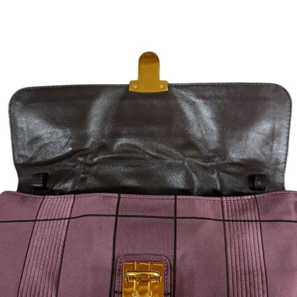 PRADA Shoulder Bag Purse 2way Chain Nylon Jacquard Pink Authentic