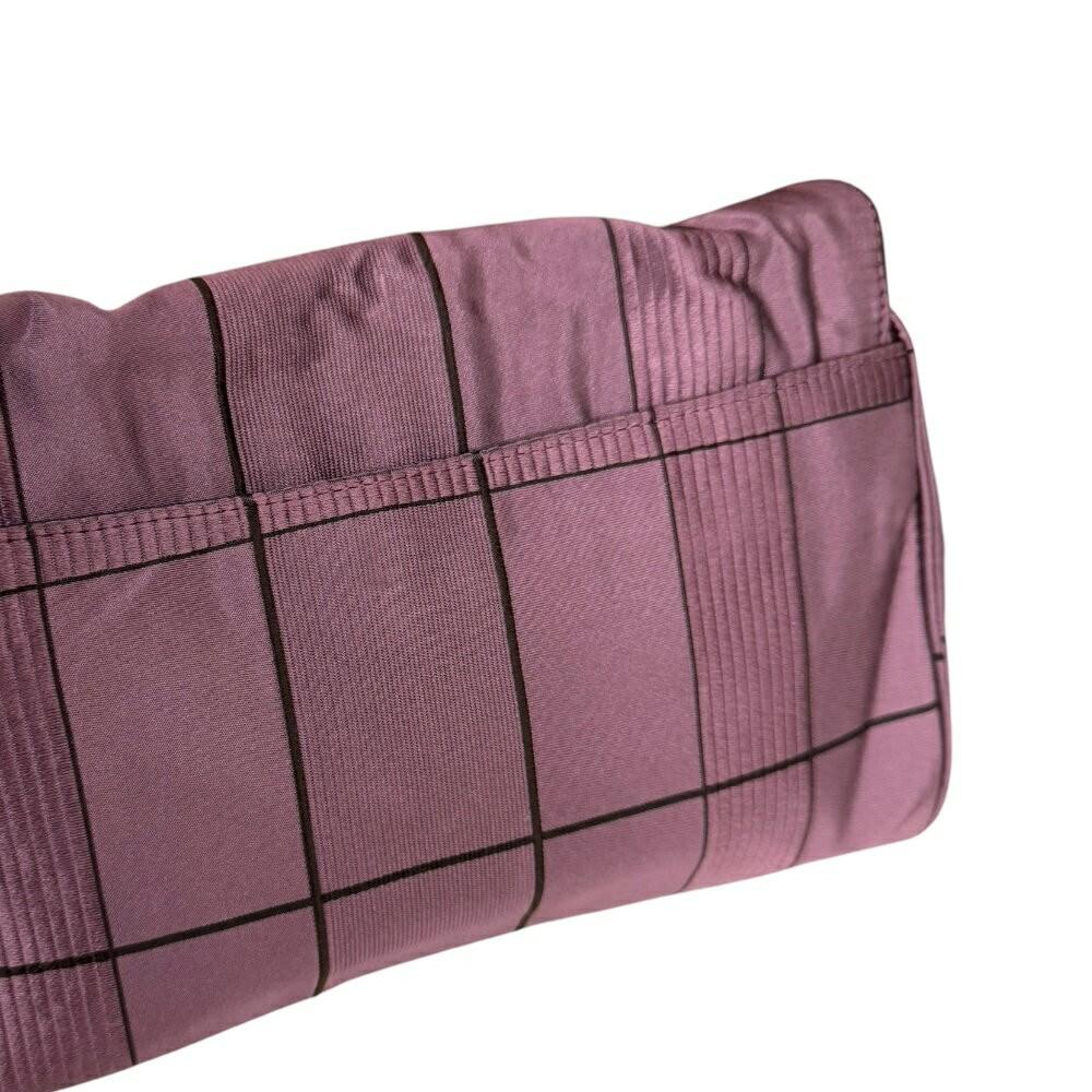 PRADA Shoulder Bag Purse 2way Chain Nylon Jacquard Pink Authentic