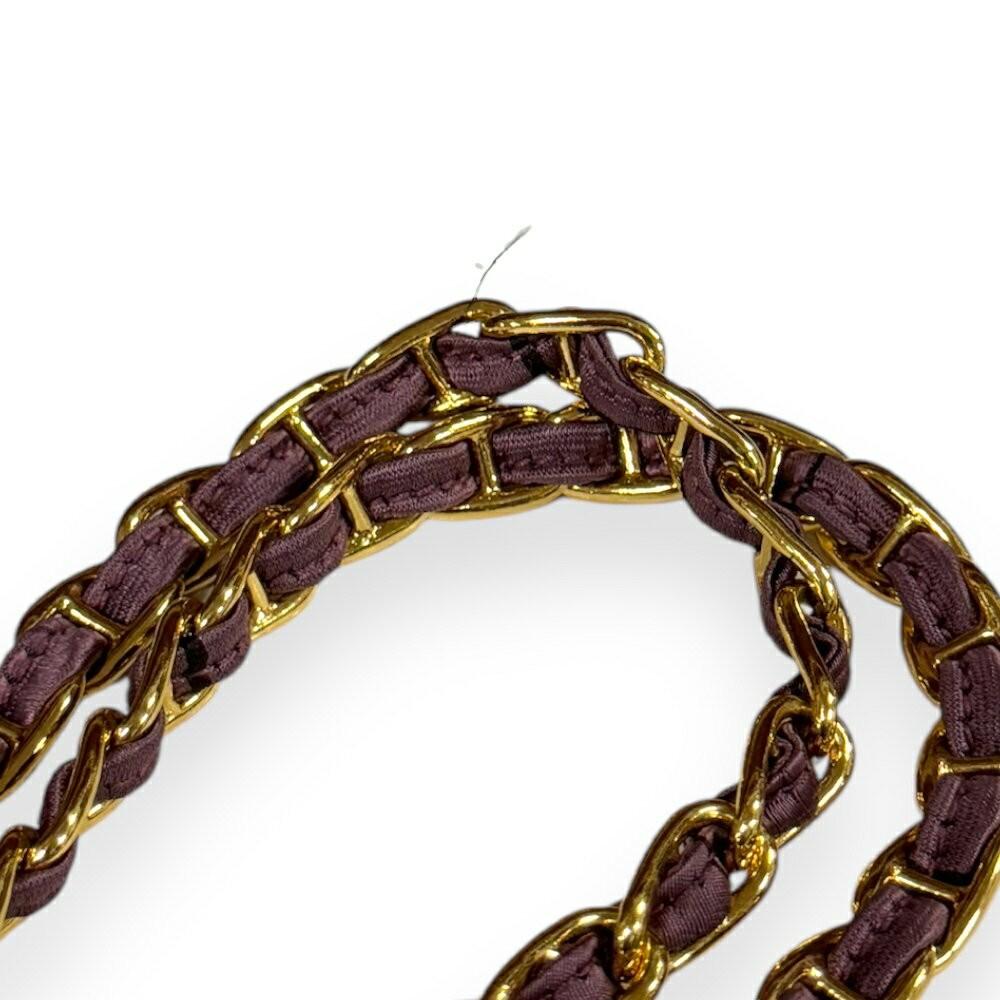 PRADA Shoulder Bag Purse 2way Chain Nylon Jacquard Pink Authentic