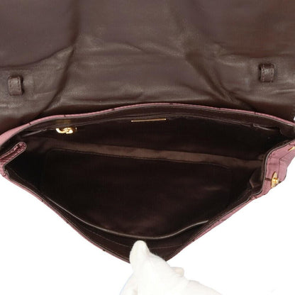 PRADA Shoulder Bag Purse 2way Chain Nylon Jacquard Pink Authentic