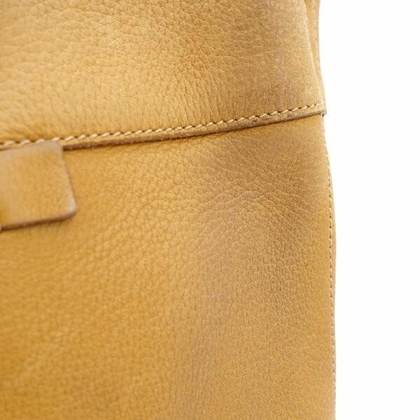 PRADA Hand Shoulder Bag Tote Purse Leather Camel Authentic