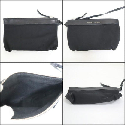 PRADA Hand Shoulder Bag Tote Purse 2way Denim Navy Authentic