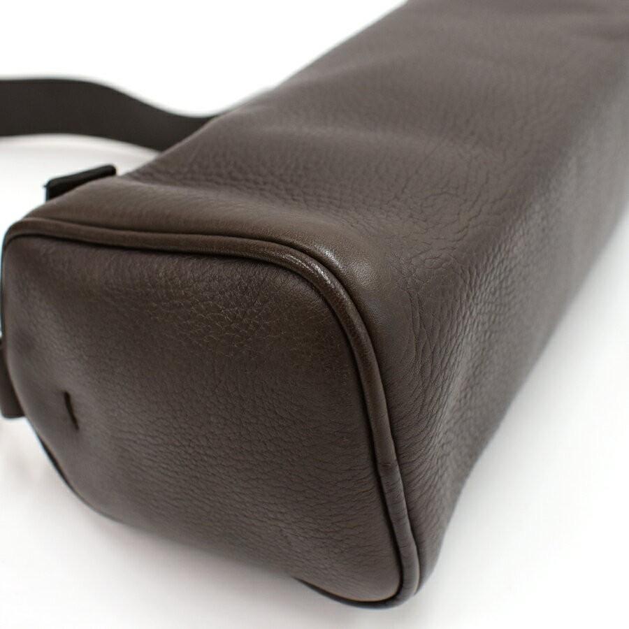 PRADA Shoulder Bag Purse Leather FUMO Authentic