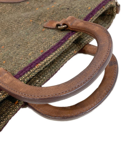 PRADA Hand Shoulder Bag Tote Purse 2way Brown Authentic