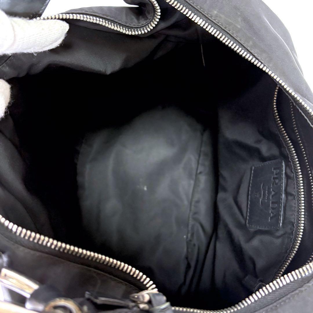 PRADA Shoulder Bag Purse Nylon Black Authentic