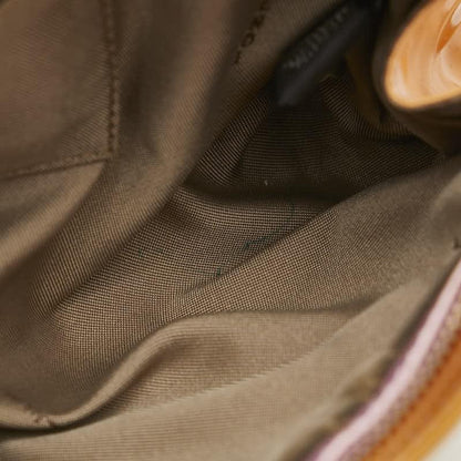 FENDI Hand Shoulder Bag Tote Purse Patent Leather Orange Authentic