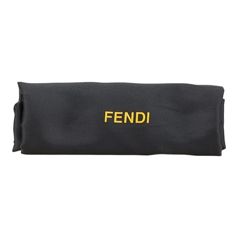 FENDI Hand Shoulder Bag Tote Purse Patent Leather Orange Authentic