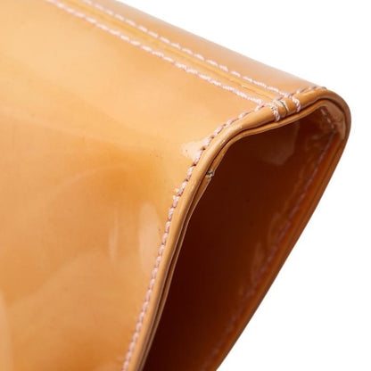 FENDI Hand Shoulder Bag Tote Purse Patent Leather Orange Authentic