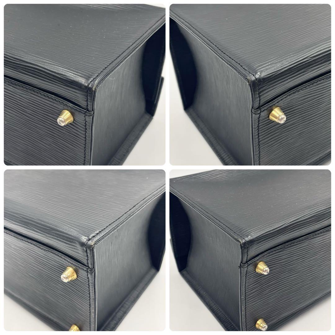 FENDI Vanity Bag Hand Shoulder Bag Tote Purse 2way Leather Black Authentic