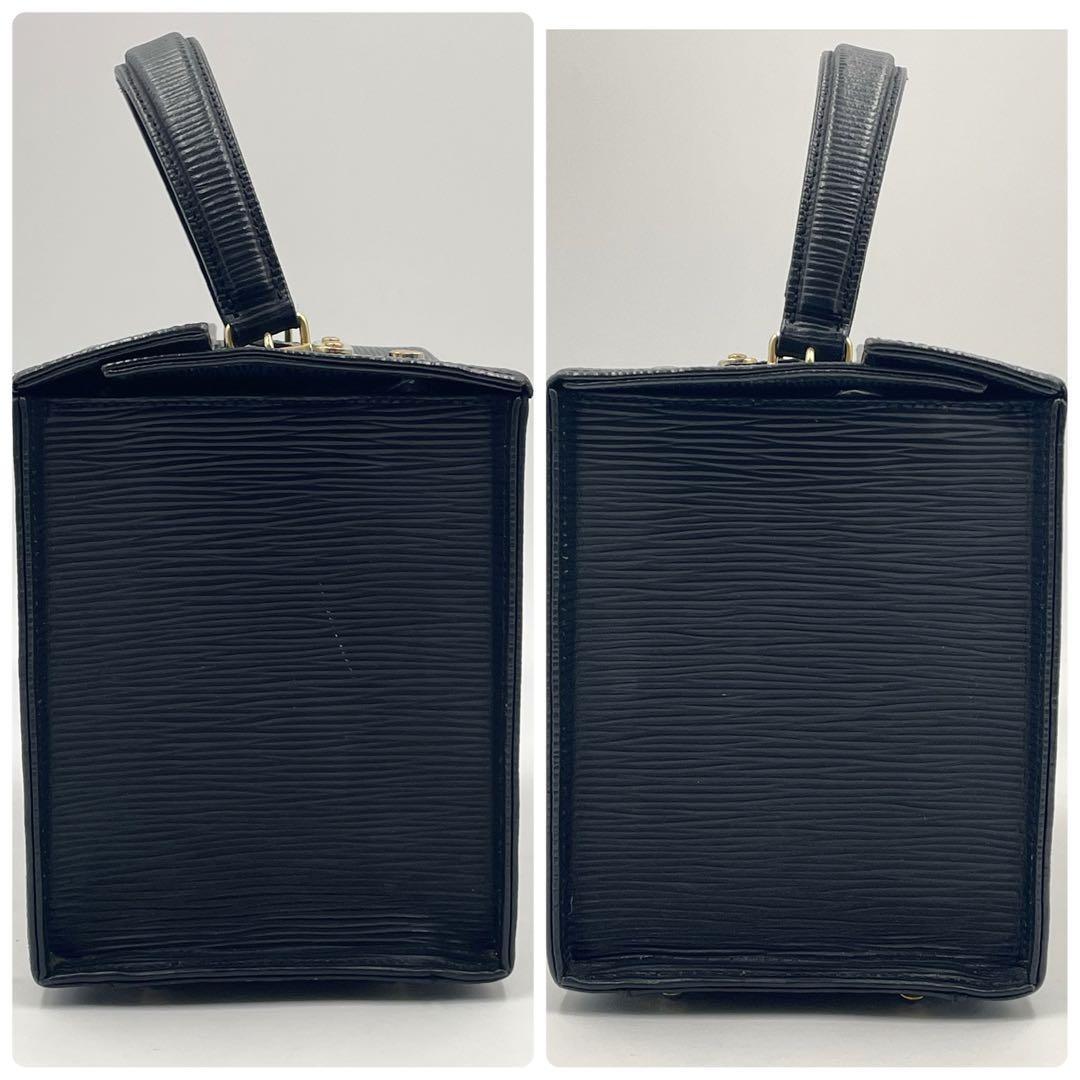 FENDI Vanity Bag Hand Shoulder Bag Tote Purse 2way Leather Black Authentic