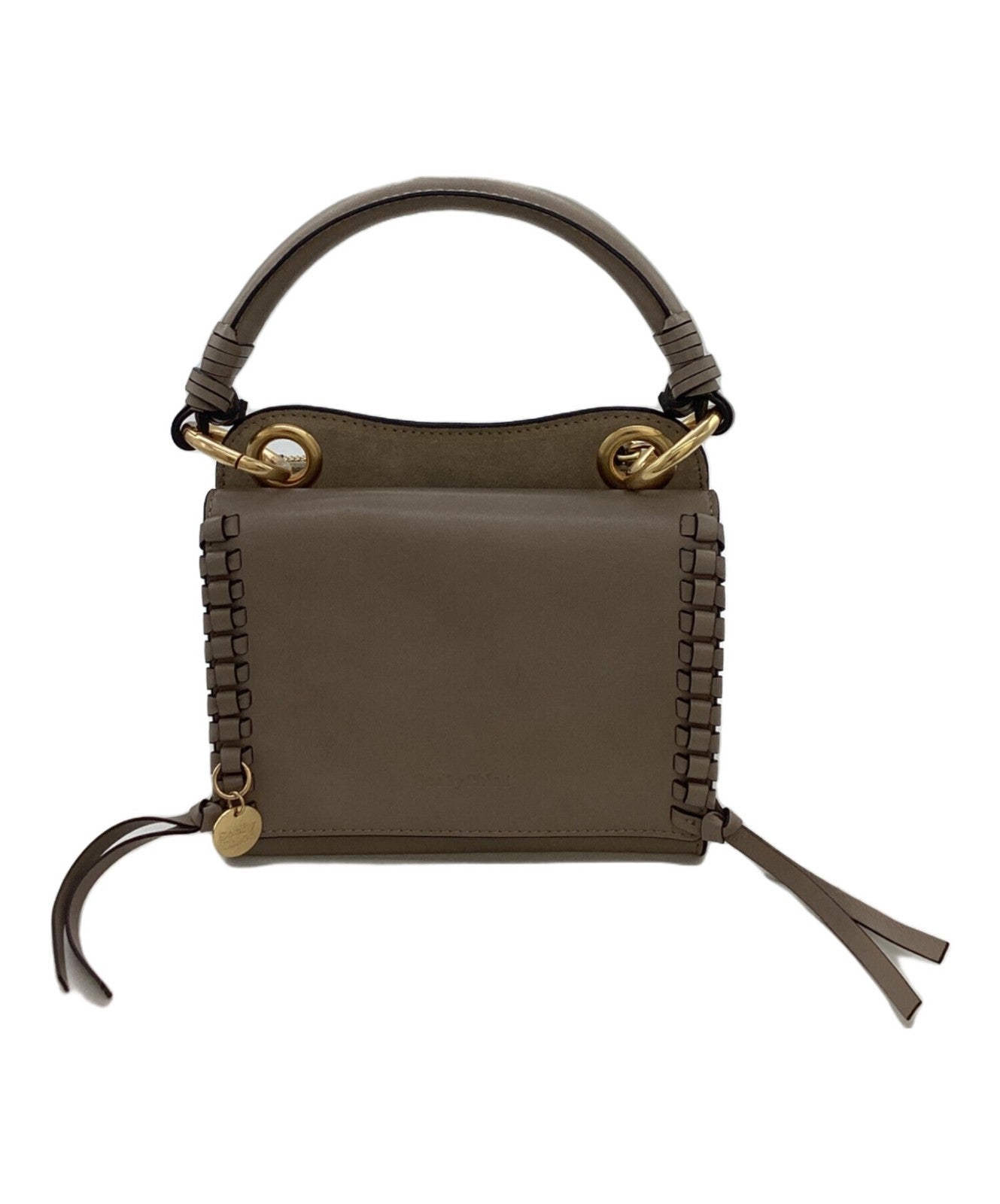 See By Chloe Hand Bag Tote Purse TILDA MINI BAG Beige Authentic