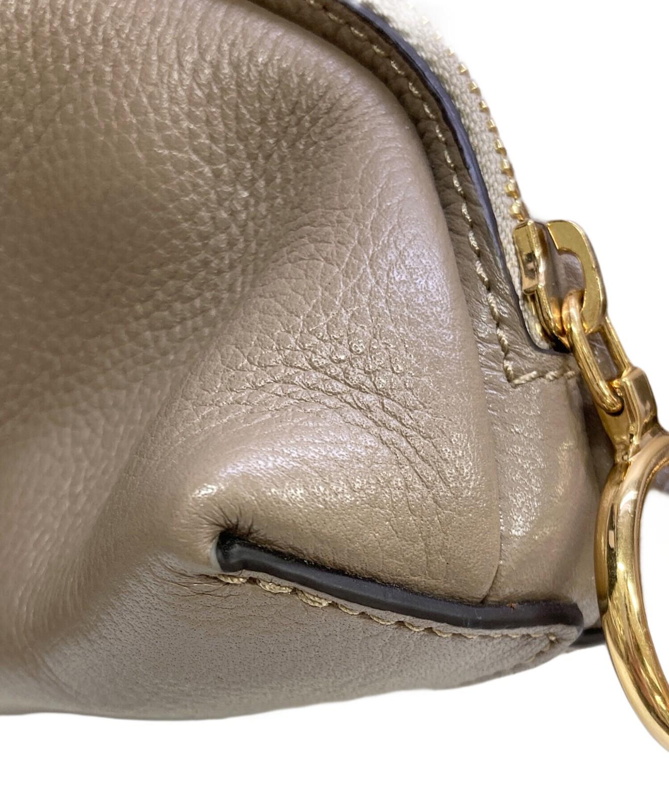 See By Chloe Backpack SMALL OLGA Leather Greige Authentic