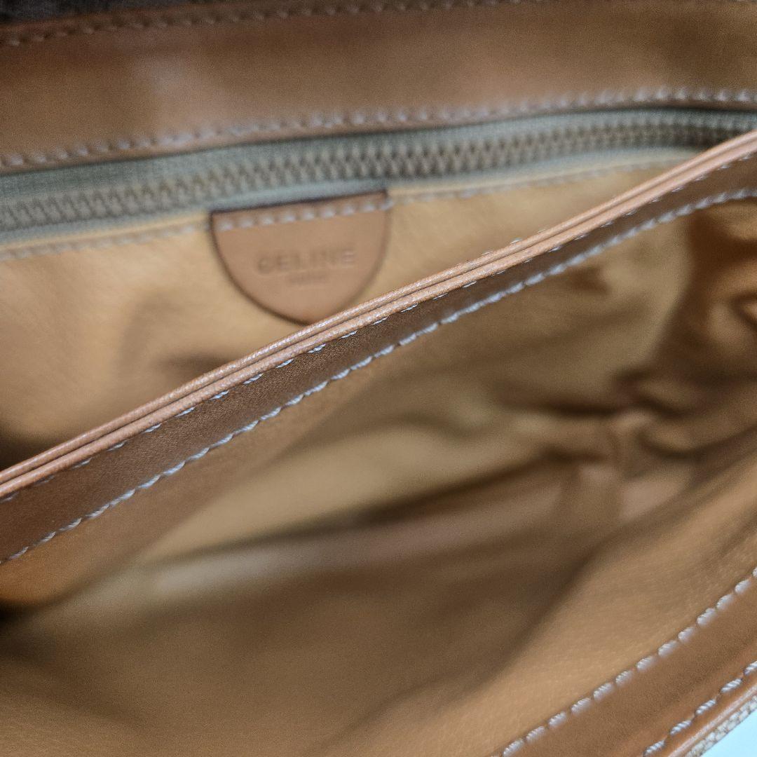 CELINE Shoulder Bag Purse Macadam Authentic