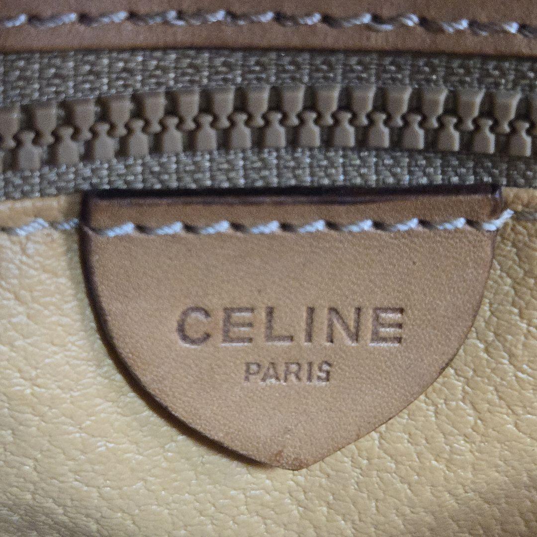 CELINE Shoulder Bag Purse Macadam Authentic