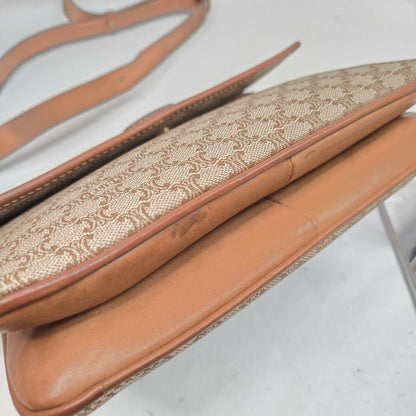 CELINE Shoulder Bag Purse Macadam Authentic